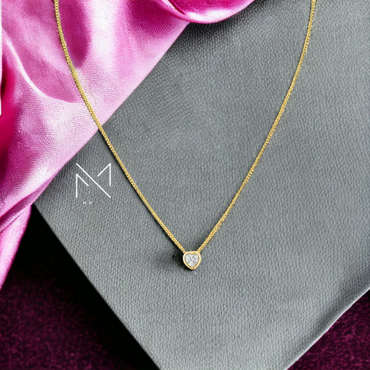 925 Gold Plated Heart Necklace